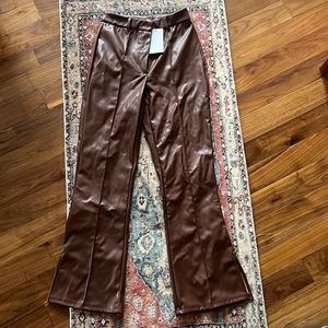 Faux leather pants size S